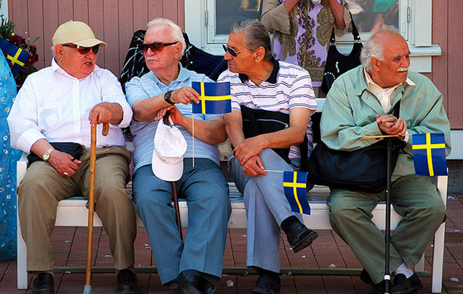 Пенсионеры в Швеции