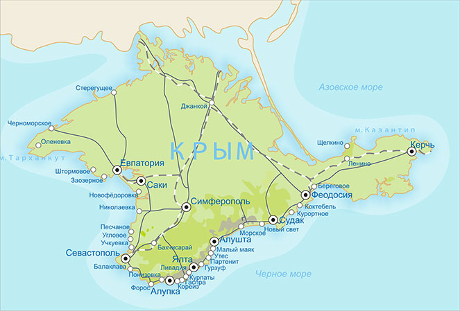 Карта Крыма